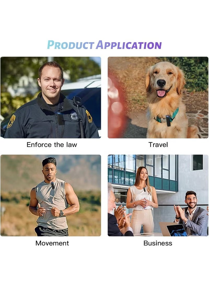 ZONBON Mini Body Camera 1080P Police Body Camera with Memory Card,Body Worn Cam,Premium Portable,Wearable Patrol Video Recording Camcorder for Work Records,Guard (64GB) - Image 2